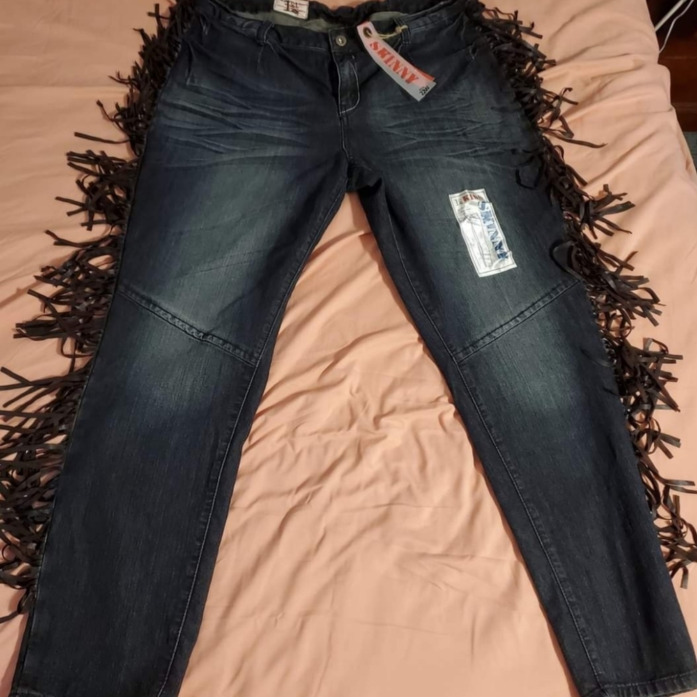 1st Kiss Jeans with Fringe size 22W New with Tags